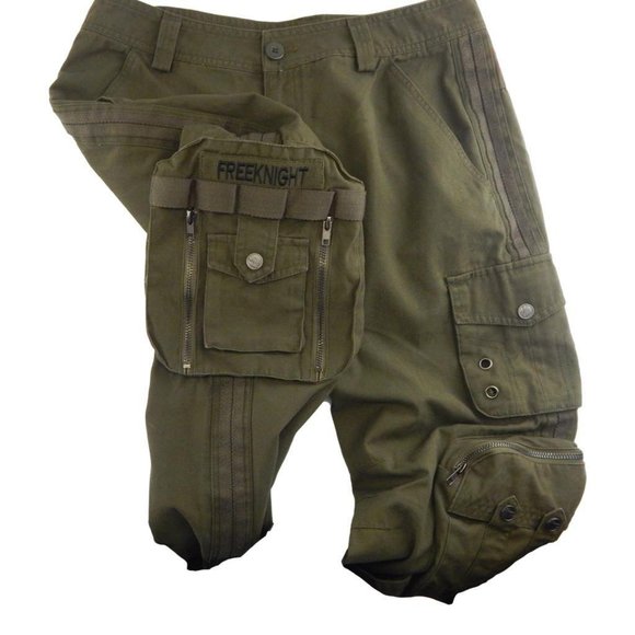 FreekKnIght Green Cargo Hunting Pants Size: 31 - Picture 6 of 10